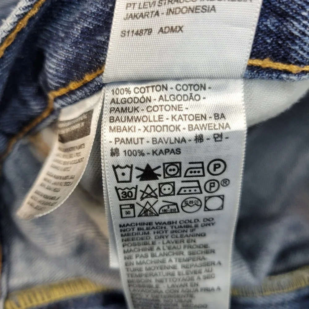 Levis 550 Jeans Mens 42x30 Blue Denim Red Tab Streetwear Dad Weekend‎ Casual